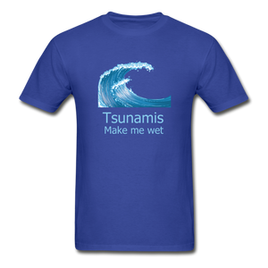 Tsunamis - royal blue